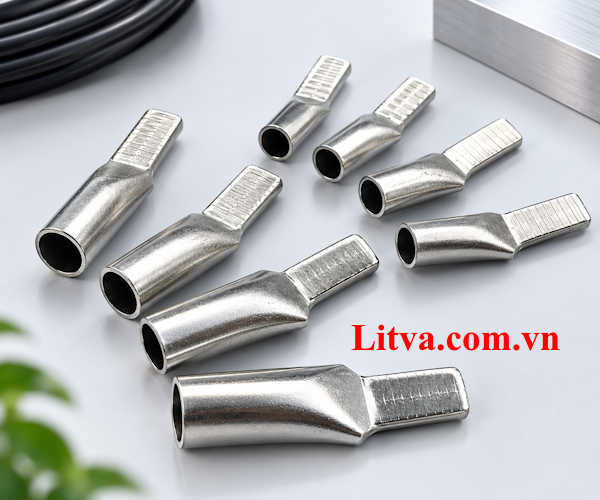 Đầu cos mỏ vịt , cốt dẹp bằng đồng bấm dây điện 4mm2
