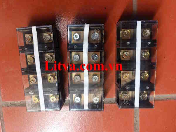 Cầu đấu dây điện 45A, 600V, 3 cực; 4 cực; 6 cực
