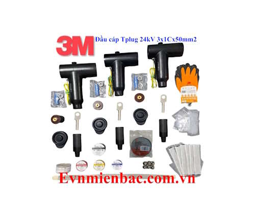 Đầu cáp Tplug 24kV 630A 3x1Cx50mm2 3M